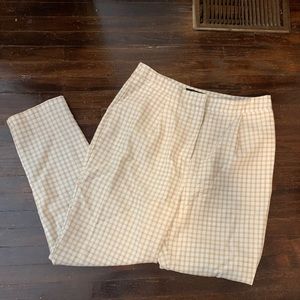 Tan and white pants